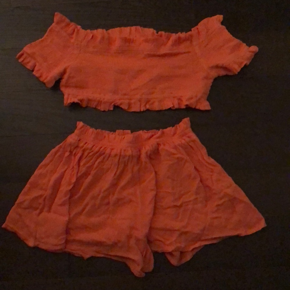 Never worn lightweight two piece beach cover up